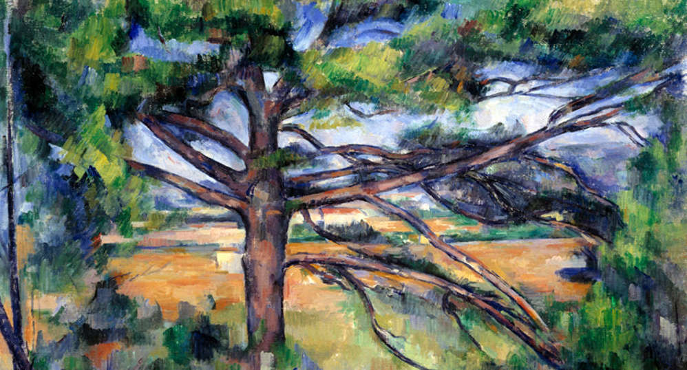 Grande pino e terre rosse