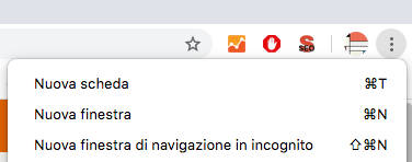 finestra anonima chrome
