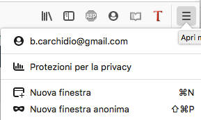 finestra anonima firefox