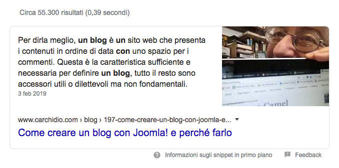 cosa e un blog con joomla