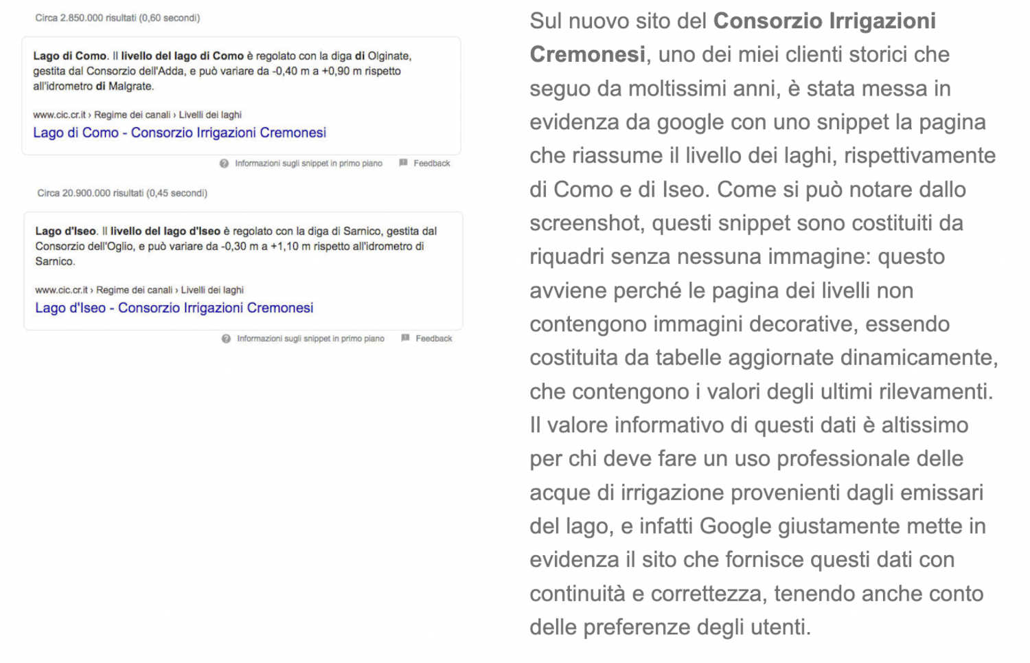 risultato zero di cic