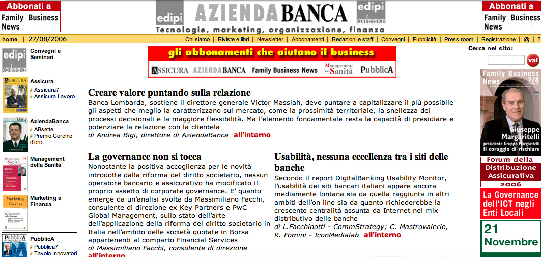 aziendabanca giugno 2006