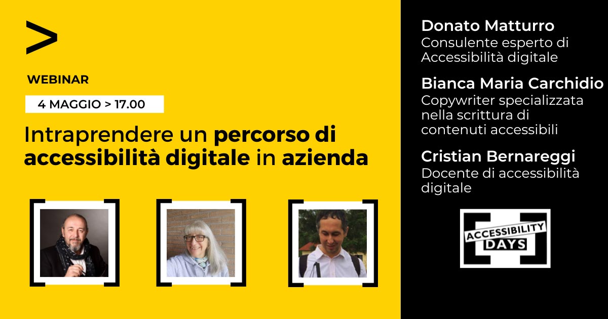 Copertina Webinar accessibilitydays