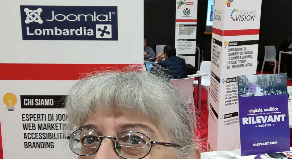 bianca maria carchidio a smau 2018 con joomlalombardia