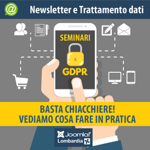 corso gdpr newsletter trattamento dati