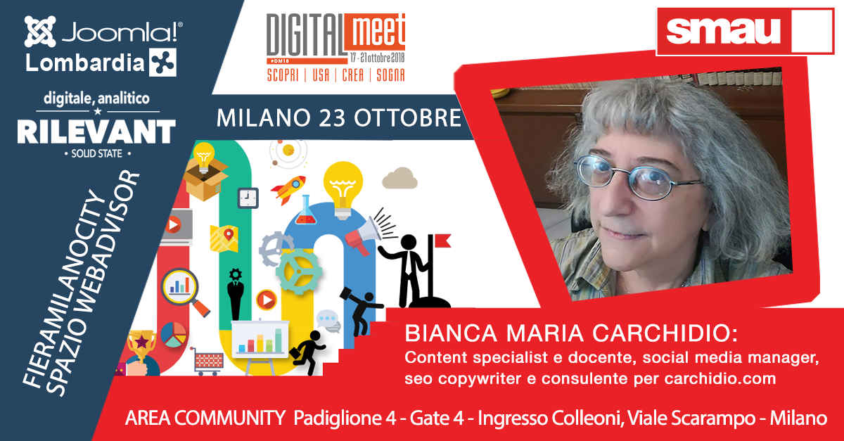 smau 2018 bianca maria carchidio content specialist e docente joomlalombardia
