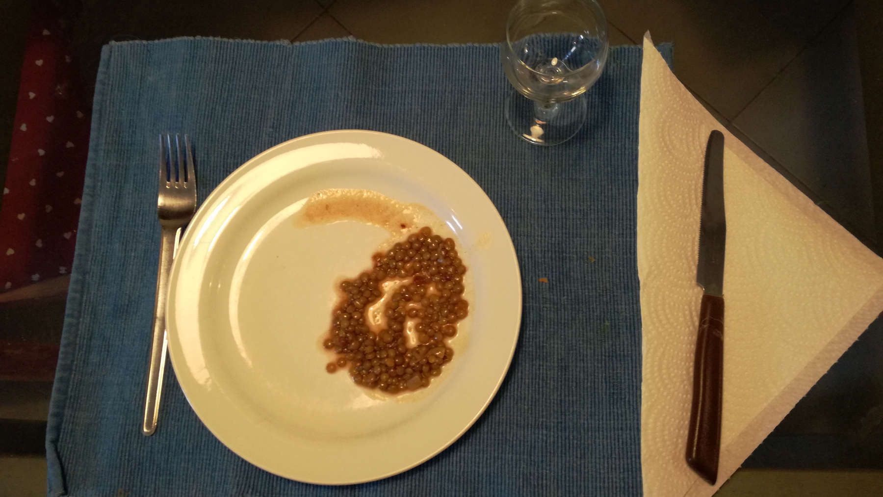 lenticchie in un piatto